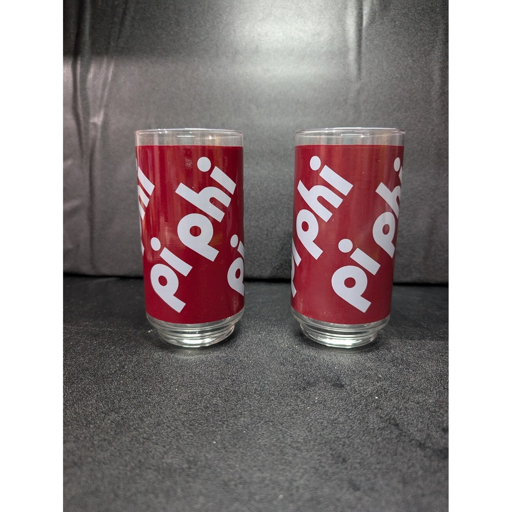 Pi Phi Sorority Glassware‎ Set, Vintage Drinking Glasses, Set of 2, Sorority